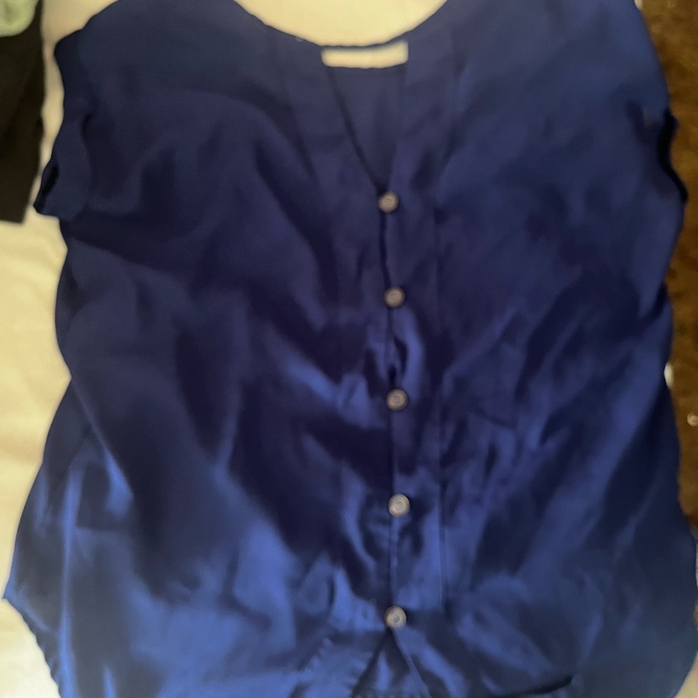Blue button up shirt